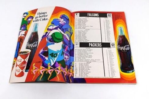 1969 Atlanta Falcons at Bay Packers NFL Football Program 10-26-69 - NFL Programs in Kuwait