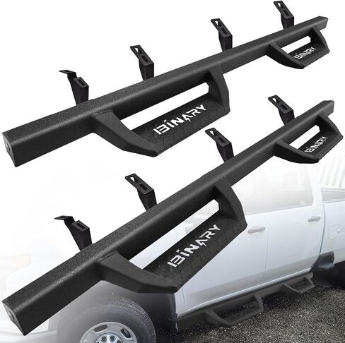 BINARY STAR Running Boards Compatible with Vehicle 2024 2025 Toyota Tacoma Double Cab. 5.5 Inch Drop Down Tacoma Side Steps Made with Carbon Steel, One-Piece Design Step Bars Nerf Bars. in Saudi Arabia