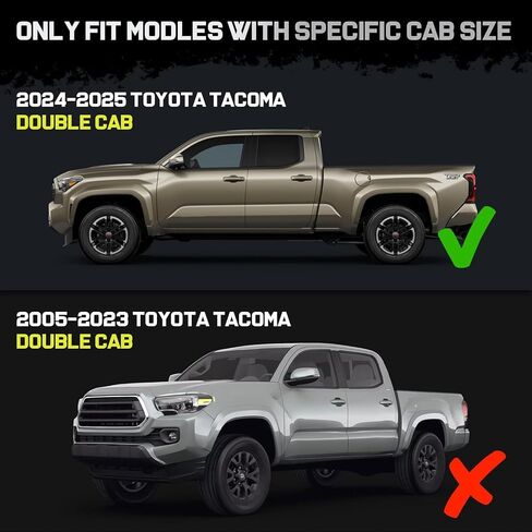 BINARY STAR Running Boards Compatible with Vehicle 2024 2025 Toyota Tacoma Double Cab. 5.5 Inch Drop Down Tacoma Side Steps Made with Carbon Steel, One-Piece Design Step Bars Nerf Bars. in Saudi Arabia