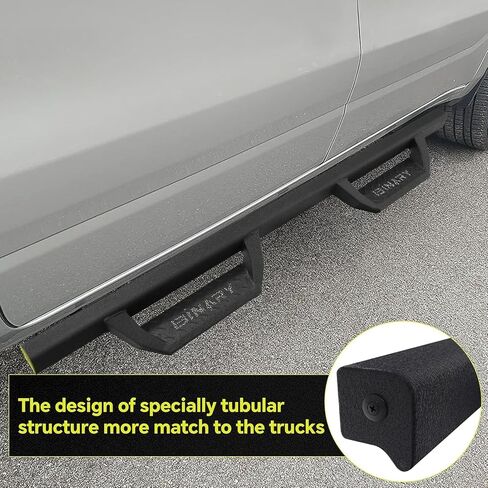 BINARY STAR Running Boards Compatible with Vehicle 2024 2025 Toyota Tacoma Double Cab. 5.5 Inch Drop Down Tacoma Side Steps Made with Carbon Steel, One-Piece Design Step Bars Nerf Bars. in Saudi Arabia
