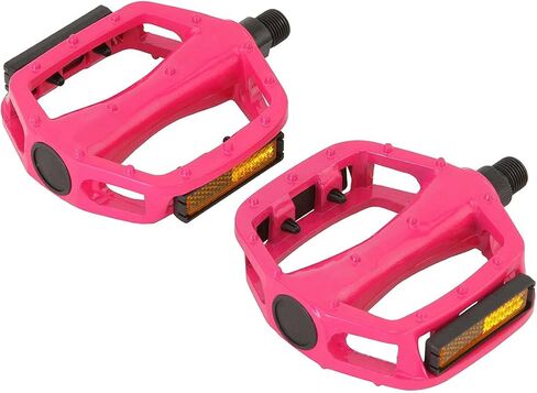 Pink 505 Alloy Pedals 9/16" Bike Pedals. Bicycle Pedals for 3 Piece Crank. in Saudi Arabia