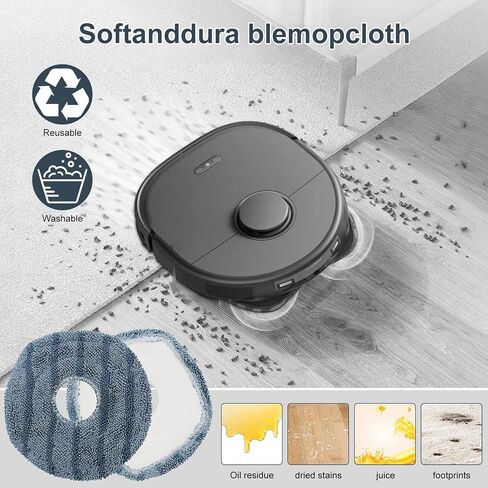 22 Pack Accessories for Eufy X10 Pro Omni Robot Vacuum Cleaner Replacement Parts, 2 Mainbrush 4 Sidebrush 6 Dust Bag 4 Filter 4 Mop Pads 1 Cleaning Brush 1 Screwdriver in Saudi Arabia