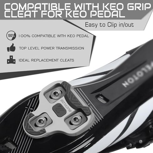 مرابط Bucklos Keo Grip Bike Pike Cleats متوافقة مع Look Road Devals-anti-slip surface لدوران ركوب الدراجات الداخلي وركوب الدراجات في الهواء الطلق على الطريق in Saudi Arabia