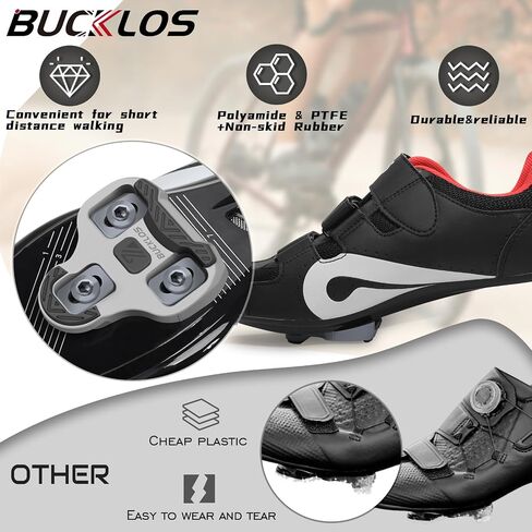 مرابط Bucklos Keo Grip Bike Pike Cleats متوافقة مع Look Road Devals-anti-slip surface لدوران ركوب الدراجات الداخلي وركوب الدراجات في الهواء الطلق على الطريق in Saudi Arabia
