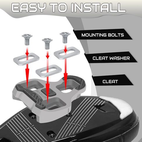 مرابط Bucklos Keo Grip Bike Pike Cleats متوافقة مع Look Road Devals-anti-slip surface لدوران ركوب الدراجات الداخلي وركوب الدراجات في الهواء الطلق على الطريق in Saudi Arabia