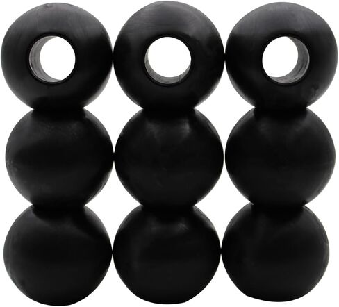 كرة خط الرصيف خط الخطوط تمنع خطوط ارتداء وتهدئة الخدمة الثقيلة ، كرة الأسطوانة الرصلية ، و ack accessorie ، حبل بحري قياسي ، مجموعة من 9 كرات سوداء in Kuwait