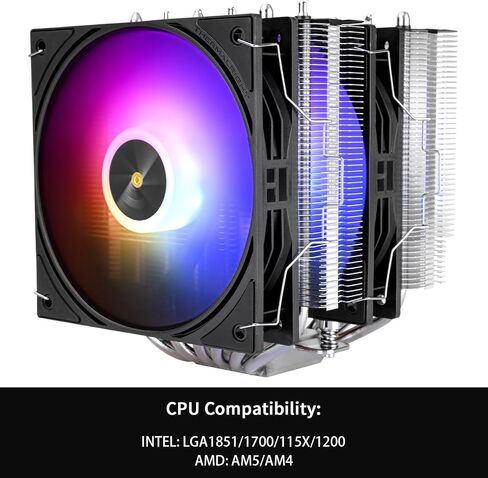 Thermalright Peerless Assassin 120 SE Argb White V3 CPU Air Cooler ، 6 أنابيب حرارة نحاسية ، برج مزدوج ومراوح مزدوجة ARGB ، ارتفاع 155 مم ، لـ AM4/AM5 ، Intel LGA1851/1700/115X/1200 in Kuwait