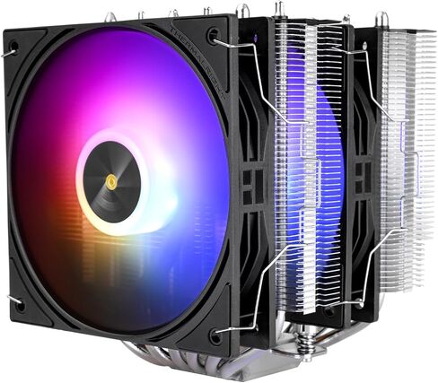 Thermalright Peerless Assassin 120 SE Argb White V3 CPU Air Cooler ، 6 أنابيب حرارة نحاسية ، برج مزدوج ومراوح مزدوجة ARGB ، ارتفاع 155 مم ، لـ AM4/AM5 ، Intel LGA1851/1700/115X/1200 in Kuwait