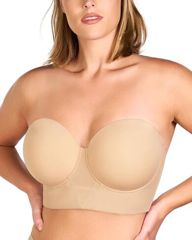 HSIA Black Strapless Bras for Women Large Bust Plus Size Strapless Bra Heavy Breast Supportive Lift Corset Bras in Kuwait