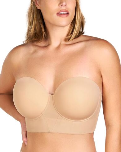 HSIA Black Strapless Bras for Women Large Bust Plus Size Strapless Bra Heavy Breast Supportive Lift Corset Bras in Kuwait