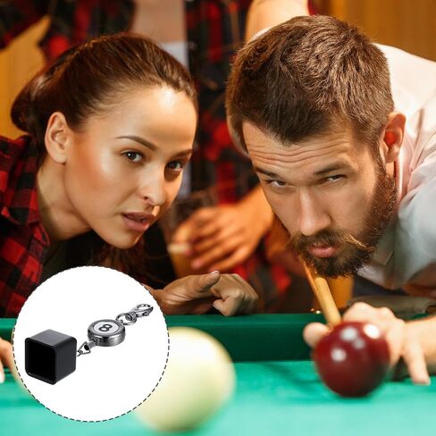 Snooker Chalk Holder Billiards Pool Cue Chalk Holder Billiard Smoker Excedicory مع حلقة مفتاح قابلة للسحب in Saudi Arabia