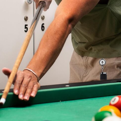 Snooker Chalk Holder Billiards Pool Cue Chalk Holder Billiard Smoker Excedicory مع حلقة مفتاح قابلة للسحب in Saudi Arabia