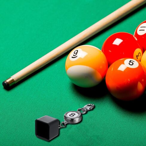 Snooker Chalk Holder Billiards Pool Cue Chalk Holder Billiard Smoker Excedicory مع حلقة مفتاح قابلة للسحب in Saudi Arabia