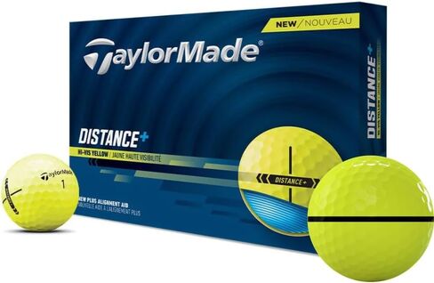 Taylormade Distance+ Yellow AlignXL Golf Balls - 2025 Model in Saudi Arabia