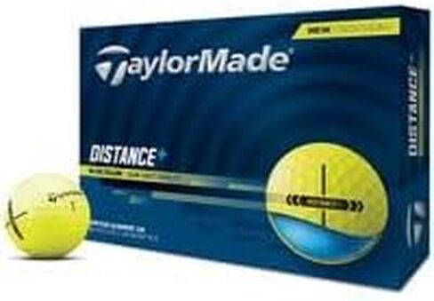 Taylormade Distance+ Yellow AlignXL Golf Balls - 2025 Model in Saudi Arabia