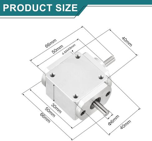 uxcell Gear Box 90 Degree Right Angle Bevel Gearbox 1:1 Right Single Output Shaft 1 Module 20 Teeth Bevel Gear Aluminum Frame Simple Mechanical DIY Module 8mm Shaft,65x66x30mm(LxWxH) in Saudi Arabia