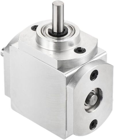 uxcell Gear Box 90 Degree Right Angle Bevel Gearbox 1:1 Right Single Output Shaft 1 Module 20 Teeth Bevel Gear Aluminum Frame Simple Mechanical DIY Module 8mm Shaft,65x66x30mm(LxWxH) in Saudi Arabia