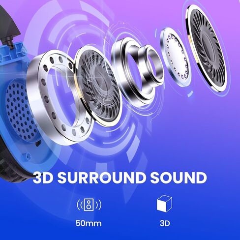 Wireless Gaming Headset with Noise Canceling Microphone for PS5, PC, PS4, 2.4G/Bluetooth Gaming Headphones with USB and Type-c Connector, Wired Mode for Controller (Green) in Saudi Arabia