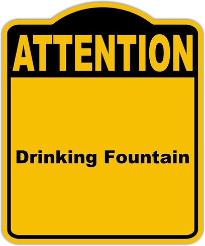 شرب نافورة الاهتمام الأصفر الأسود الألومنيوم المركب المركب 20 × 24 بوصة in Kuwait