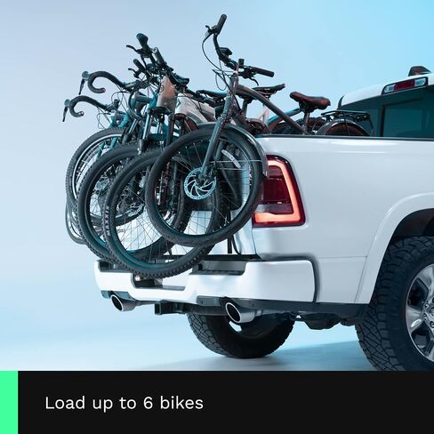 Ride KAC Bike Tailgate Pad for Trucks with 2 Storage Pockets for Tools and Gear, Carry Mountain, Road, Or Gravel Bikes, 62" - Up to 6 Bike Capacity in Saudi Arabia
