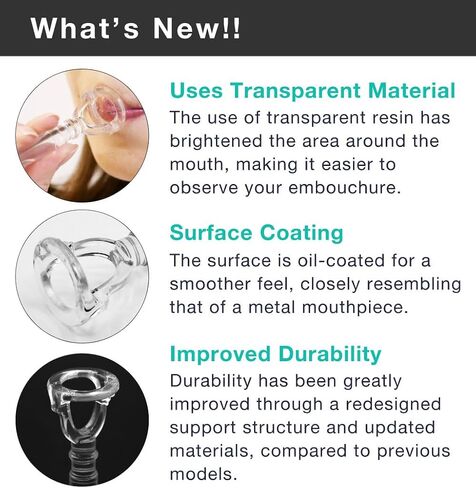 Trumpet Embouchure Visualizer (Clear Design) – Mouthpiece Practice Tool – BRASS DESIGN [Rim Diameter: 0.61" / 15.5mm] in Saudi Arabia
