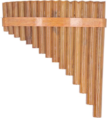 Professional Wooden Panpipe Pan Flute 15 Pipes G Key Woodwind Musical Instrument Pan Pipe Flute (Right Hand) in Saudi Arabia