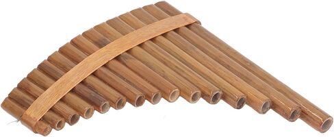 Professional Wooden Panpipe Pan Flute 15 Pipes G Key Woodwind Musical Instrument Pan Pipe Flute (Right Hand) in Saudi Arabia