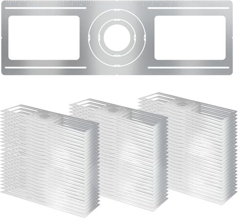 24 Pack New Construction Mounting Plate Round Hole 3" 4" 6" Galvanized Flat Steel Rough-in Fixture Wafer Light Bracket Led Recessed with Screw Accessories in Kuwait