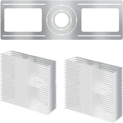 24 Pack New Construction Mounting Plate Round Hole 3" 4" 6" Galvanized Flat Steel Rough-in Fixture Wafer Light Bracket Led Recessed with Screw Accessories in Kuwait