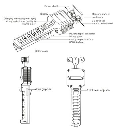 Fine Wires Tension Meter Digital Wire and Filament Tension Tester Fibers Yarns Tensionmeter with Tension Range 20 to 1000 cN Six Units Switch cN, gf, OZ, Kgf, N, lb LCD Display in Saudi Arabia