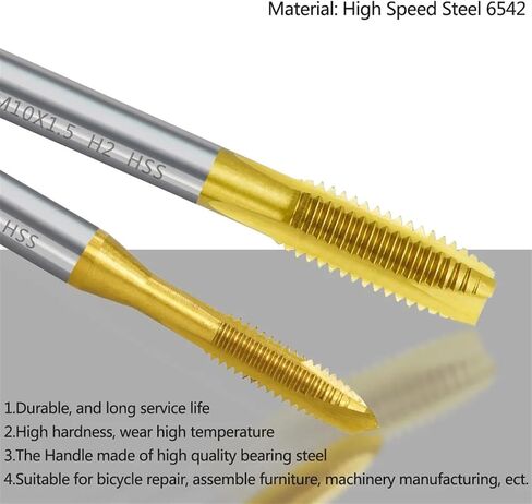1Pcs HSS Screw Tap Drill Bit M2 M2.5 M3 M3.5 M4 M5 M6 M8 M10 M12 Metric Straight Flute Thread Tap Hand Tools(M14x2.0) in Saudi Arabia