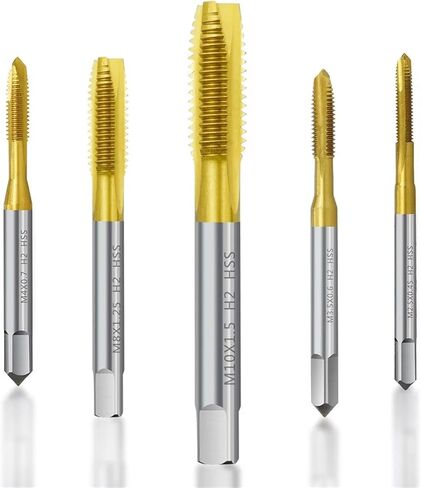 1Pcs HSS Screw Tap Drill Bit M2 M2.5 M3 M3.5 M4 M5 M6 M8 M10 M12 Metric Straight Flute Thread Tap Hand Tools(M14x2.0) in Saudi Arabia