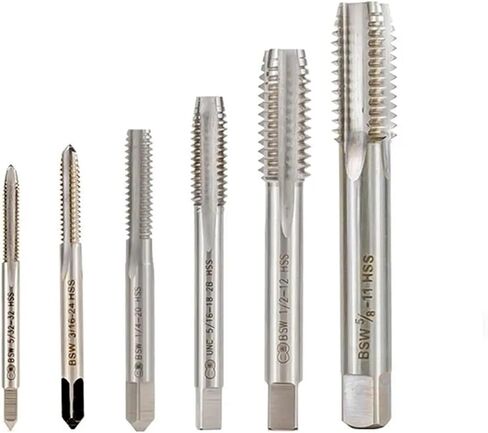 HSS Straight Thread Tap 1Pc BSW BSF 5/32-32 3/16-24 for Metalworking Tools 1Pcs(BSF 3l4-12) in Saudi Arabia