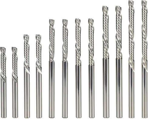 3.175mm موجه التوجيه ساق 1/8inch شانك واحد من الخشب الحلزوني الفلوت 1pcs (3.175x32x65) in Saudi Arabia