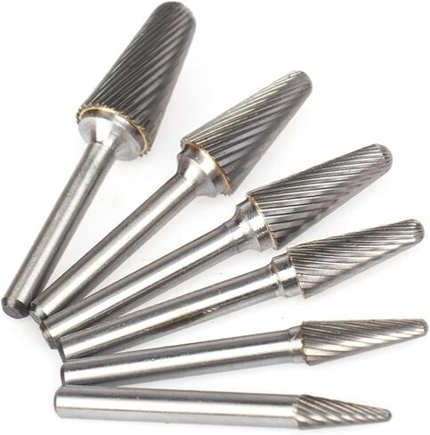 أدوات نقش 6-16 مم أدوات يدوية تضع كربيد بير بايت ملفات دوارة نحت الخشب لطحن المعدن 1PCs (6pcs (L06-L16)) in Saudi Arabia