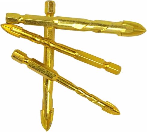 6pcs 1/4inch سداسي سداس تويست زجاجات زجاجية الحفر السيرامي in Saudi Arabia