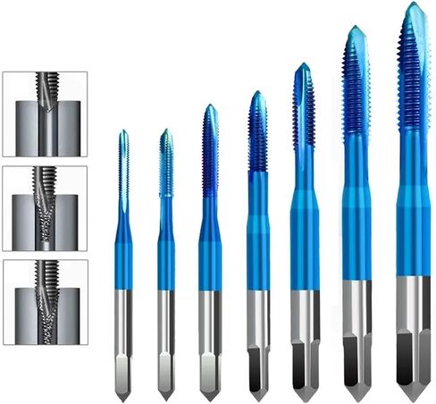 M2-M18 HSS Thread Thouse Tap Macher Plug Tail Take Traize Flute Thread Screw Tap Moods 1pcs (M2x0.4) in Saudi Arabia