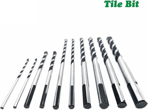 10Pcs Multi Functional Extended Glass Drill Bit Triangle Drill Bits for Ceramic Tile Concrete Glass Marble DB02065 in Saudi Arabia