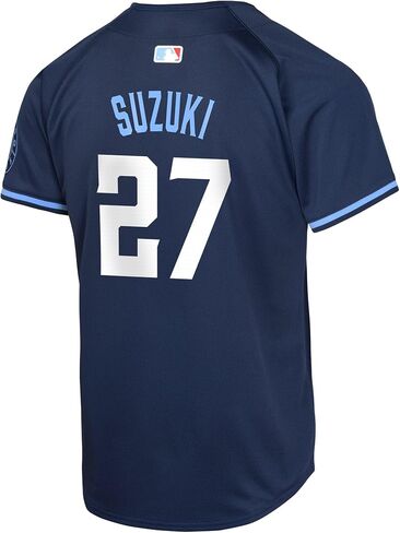 Outerstuff Seiya Suzuki Chicago Cubs #27 MLB Baseball Kids Youth 4-20 Navy City Connect Player Jersey in Saudi Arabia