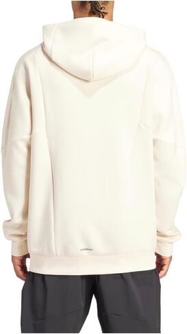 adidas Mens D4t Hoodie Training Athletic Outerwear Casual Moisture Wicking - White - Size M in Saudi Arabia