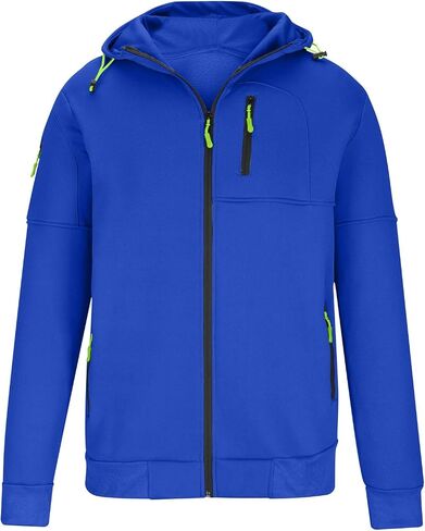 Hoodies for Men Zip Up Hooded Sweatshirt Athletic Jackets Lightweight Long Sleeve Jacket with Zipper Pockets in Kuwait