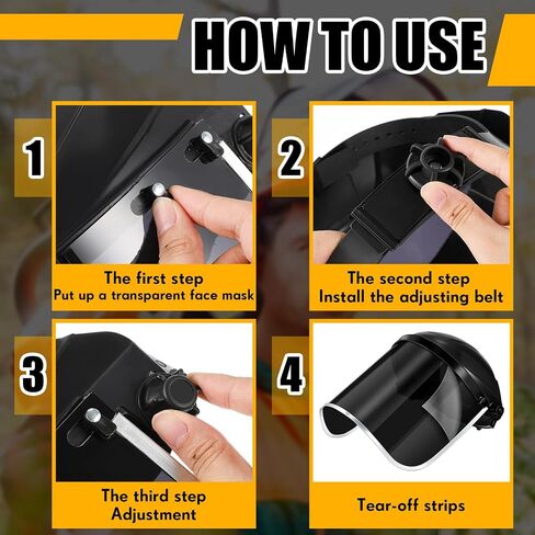 Amylove 2 PCS Safety Face Shield للطحن وقطع أقنعة الحماية خفيفة الوزن مع قناع واقي بديل واضح (النمط الكلاسيكي ، الأحمر) in Saudi Arabia