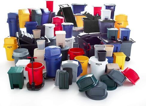 منتجات Rubbermaid التجارية RCP263100GY الغاشمة- ل 2632 حاوية غاشمة- رمادي- حزمة من 3 in Saudi Arabia