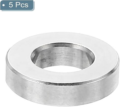 TOP-VIGOR 10Pcs M6 Aluminum Spacer, 6.2mm ID x 15mm OD x 6mm Length Metal Spacer, Round Plain Finish Spacer Screw Standoff Bushing for M6 Screws Bolts and Rods in Saudi Arabia