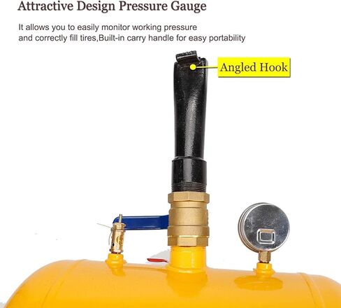 5 Gallon Air Tire Bead Seater Blaster Tool Seating Tire Inflator Car Truck ATV Tank Heavy Duty (Black) in Kuwait