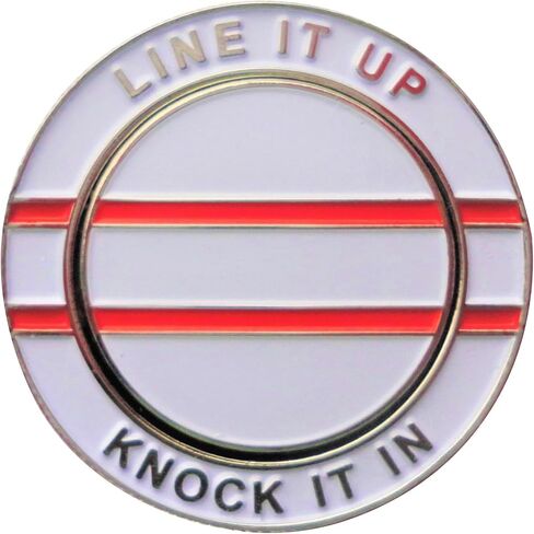 خط It Up - الجيل الثاني من لعبة Golf Ball Marker- علامة الجولف الممتازة لوضع Green | علامة كرة غولف فريدة من نوعها للرجال والنساء - هدية الجولف من أجل المحاذاة والأناقة ، 1 "واسعة in Saudi Arabia