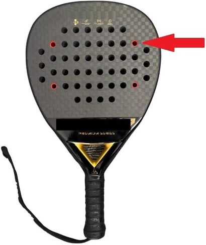 INCRO Padel Dretcet Reded Red - ثمانية عبوات ، مطاطية متينة - التحكم في الاهتزاز المحسن in Kuwait