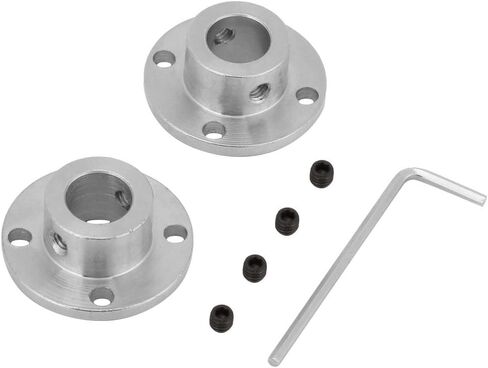 2pcs Flange Coupler, Flange Shaft Coupling, M4 Rigid Motor Shaft Coupler Connector, Rigid Guide Model Accessory ID 12mm OD 18mm in Saudi Arabia