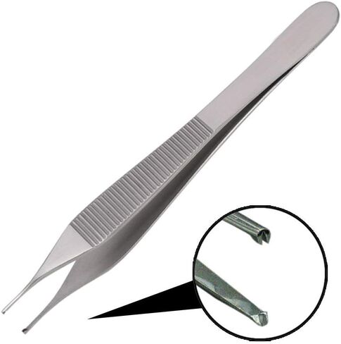 مجموعة جراحية عبر الإنترنت من 3 نقاط صغيرة/دقيقة Adson Tissue 1x2 ملقط الأسنان 4.75 "أدوات الجراحة التجميلية الجراحية in Saudi Arabia