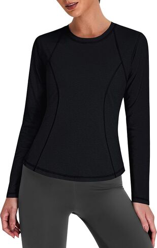 BMJL Womens Long Sleeve Dorts Tops Soft Prockout مع شبك in Saudi Arabia